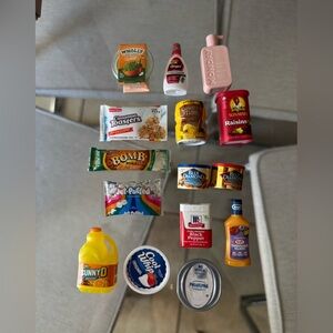 Miniature Grocery Playset for Kids mini brands food‎ play kitchen
